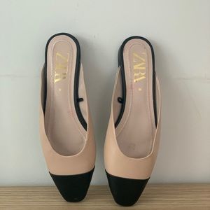 Zara Color block Ballerina Flat